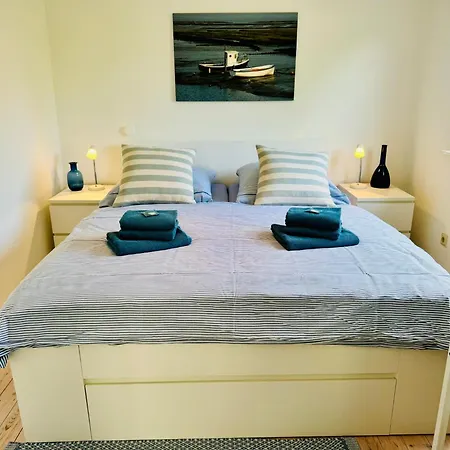 Vakantiehuis Blaue Pause - Hygge-Haeuschen Mit Garten Und Kamin