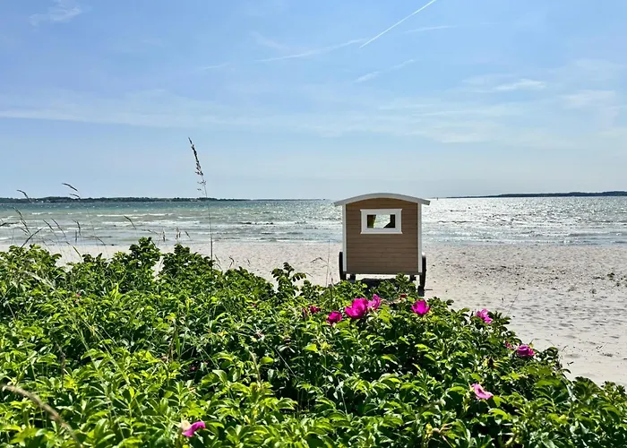 Vakantiehuis Blaue Pause - Hygge-Haeuschen Mit Garten Und Kamin