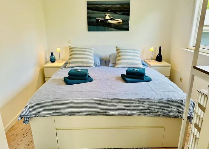 Vakantiehuis Blaue Pause - Hygge-Haeuschen Mit Garten Und Kamin